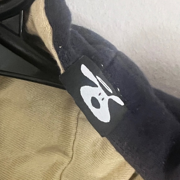 Never walk alone Dog is good Blue and Cream Pullover Sweater with Bold Text 310 - Picture 6 of 9